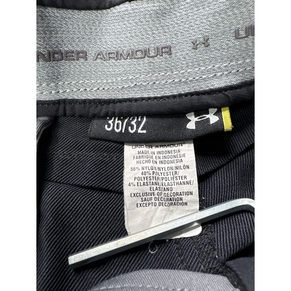 Under Armour Pants Mens 36x32 Performance Golf Activewear Stretch Chino Gray - Picture 4 of 7
